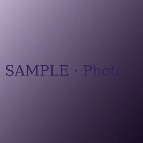 Sample photo 1, a purple placeholder image