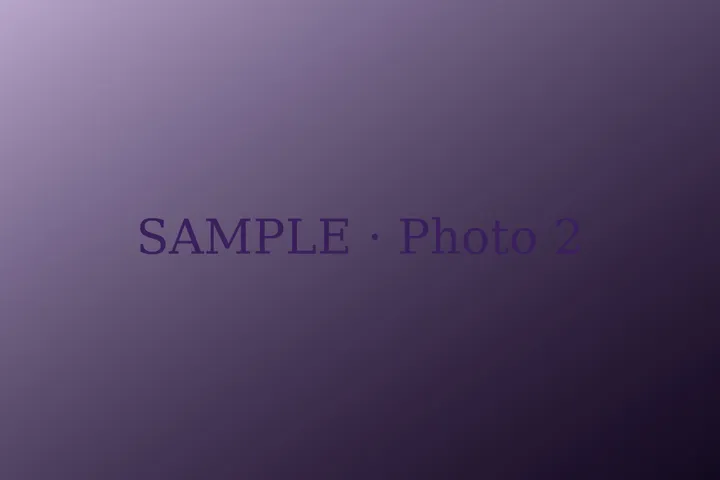 Sample photo 2, a purple placeholder image