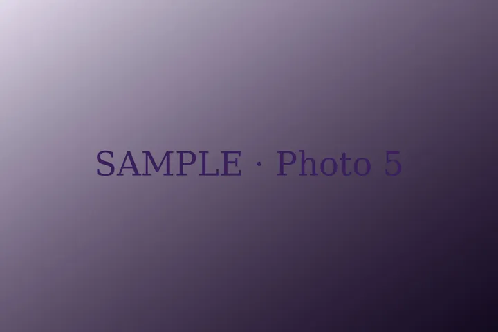 Sample photo 5, a purple placeholder image